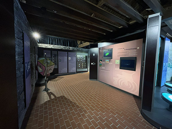 Sala de audiovisuales en el jardín botánico de Gijón