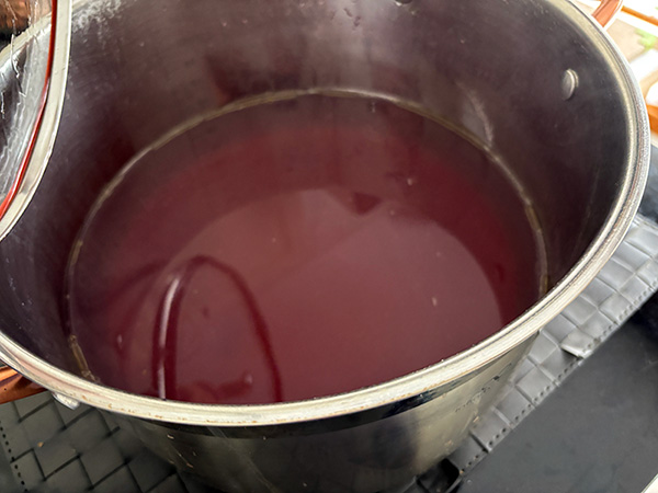 Caldo resultante de la cocción del pulpo