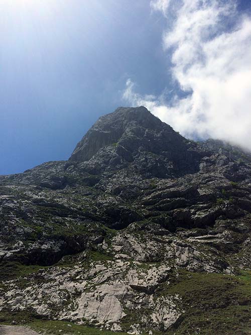 Subiendo de Poncebos a Bulnes en Asturias
