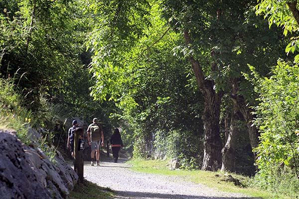 Llegando a Bulnes en Asturias