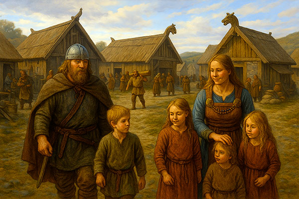 Félix Agelaci tuvo que escapar a tierras vikingas, allí se relaciono con las tribus vikingas