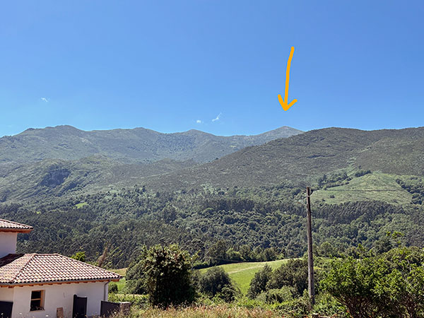 Pico Pienzu, la mayor altitud de la sierra del Sueve en Asturias