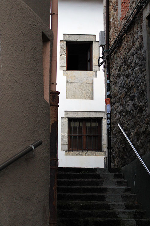 Los callejones de Luanco en Asturias