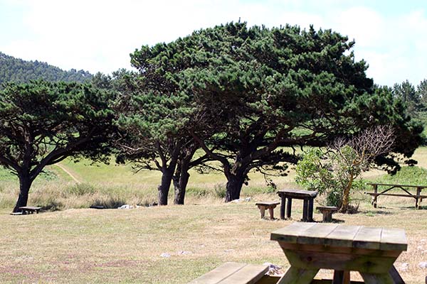 Parque-playa de Moniello en Luanco en Asturias
