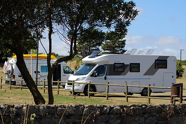 Parque-playa de Moniello en Luanco en Asturias