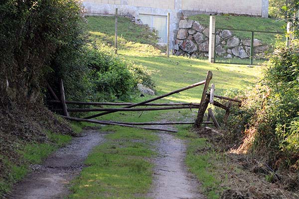 De camino al hayedo de la Biescona en la cordillera del Sueve en Asturias
