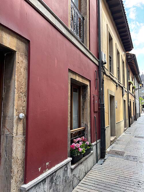 Casas de pescadores de Luanco en Asturias