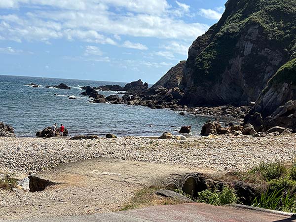 Playa de Moniello en Luanco en Asturias