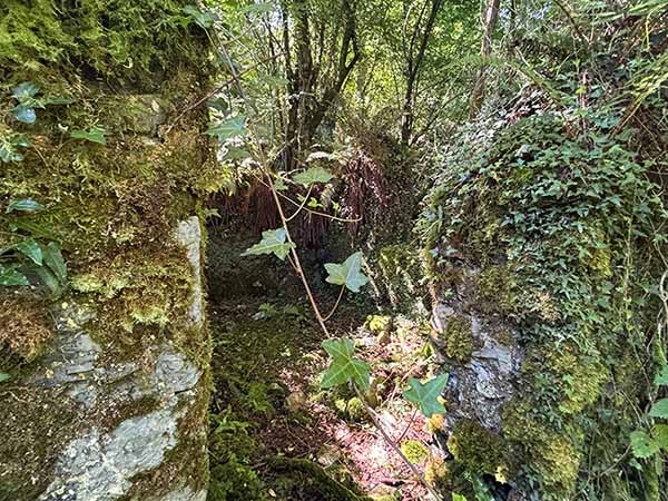 Ruinas de la mina La Toya en el Sueve en Asturias