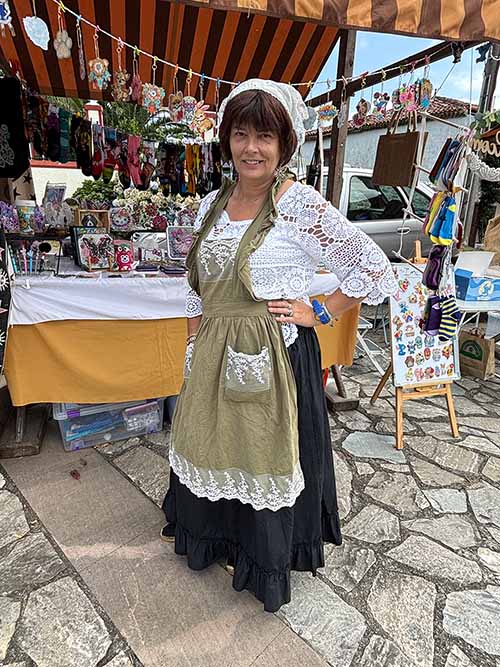 Vestimenta vaqueira de mujer