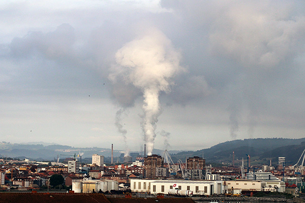 Factoría de Arcelor en Gijón