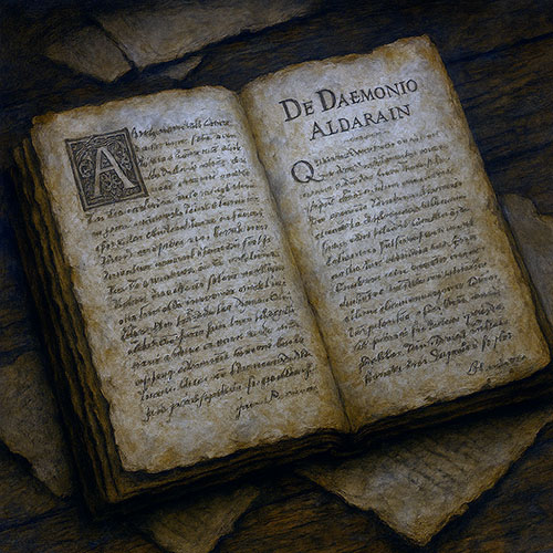 Antiguo manuscrito encontrado por Mateo en la iglesia de San Jorge en Allande