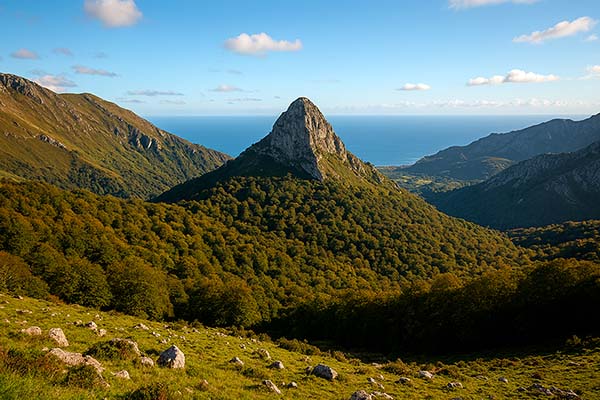 Pico Soberón en la sierra del Cuera en Asturias