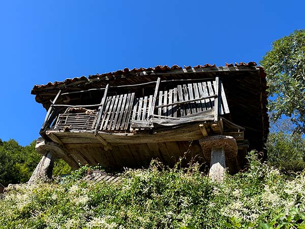 Hórreo casi en ruinas en Asturias
