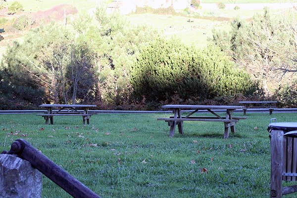 Área recreativa de Llumeres en Gozón en Asturias