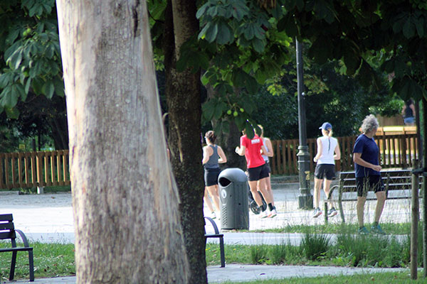 Circuito "el kilometrín" dentro del parque Isabel la Católica de Gijón