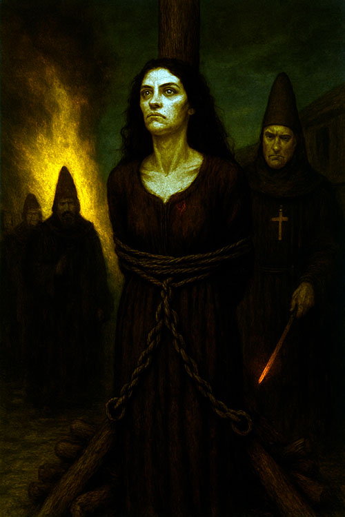 La bruja de Jove es condenada a morir en la hoguera por la inquisición