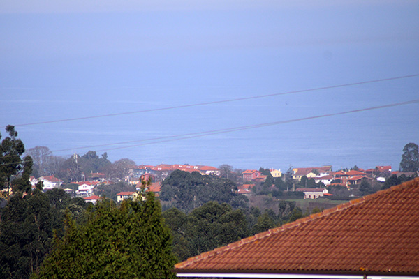 El mar visto desde Somao en Asturias