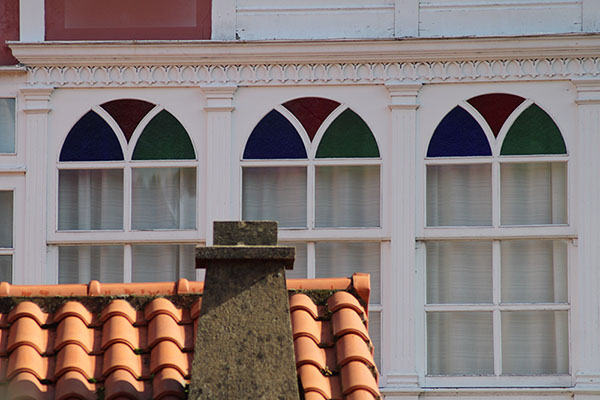 Detalles indianos en las casas de Somao en Asturias