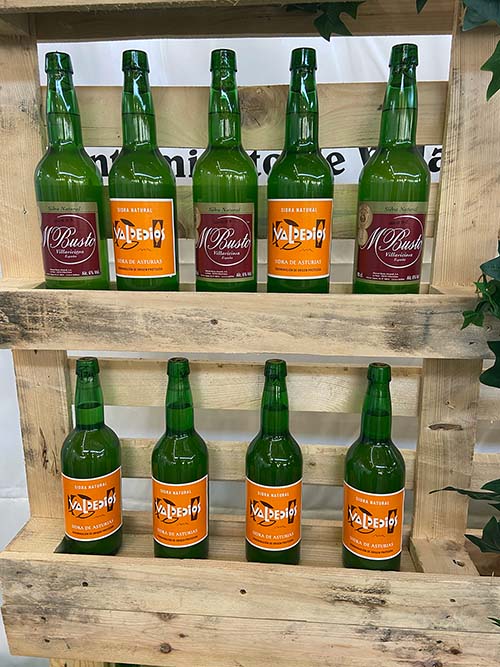 Muestra de sidra natural asturiana