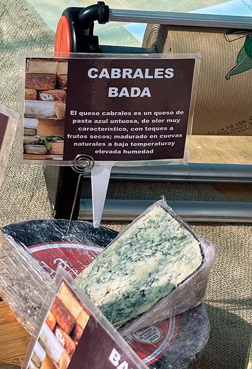 Queso Cabrales de la quesería Bada en Tielve en Asturias