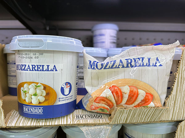 Mozzarella asturiana de Mercadona