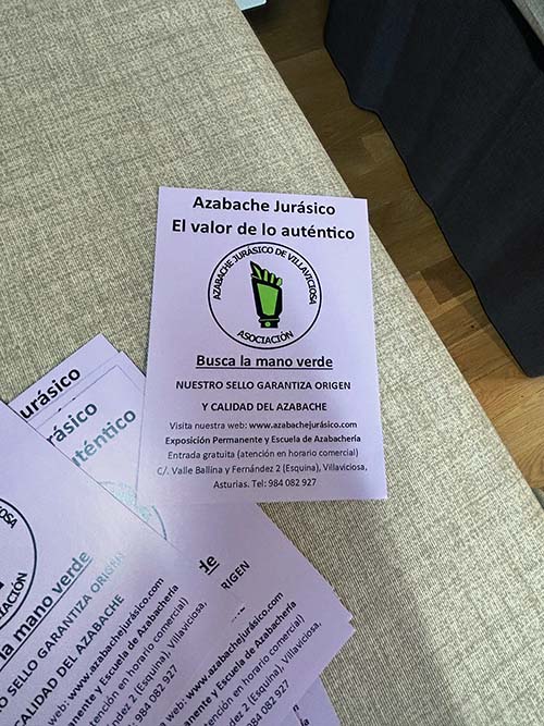 Marca distintiva del azabache asturiano