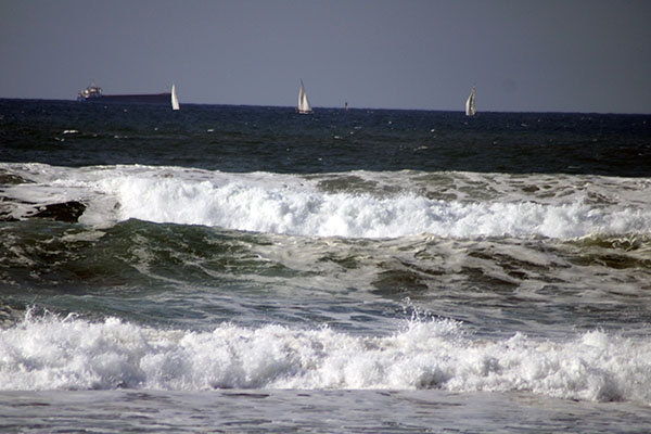 Vista de la bahía de San Lorenzo en Gijón