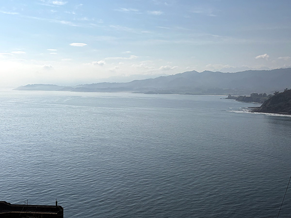 Costa oriental de Asturias vista desde Lastres