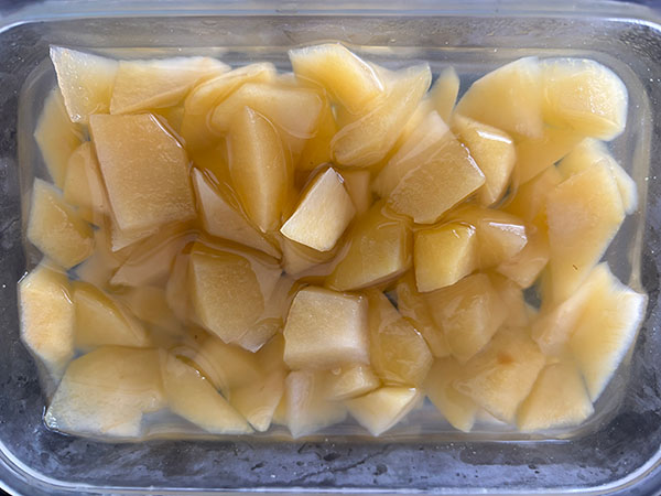 Compota de manzana