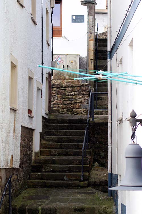 Casco histórico en Lastres en Asturias