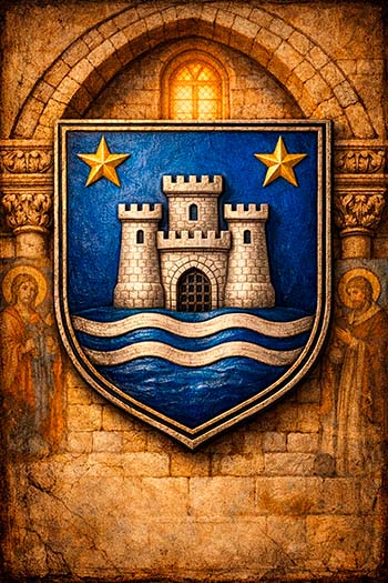Escudo de uno de los linajes del apellido asturiano Noriega