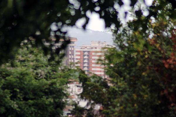 Vista de la ciudad de Gijón desde el parque de Los Pericones