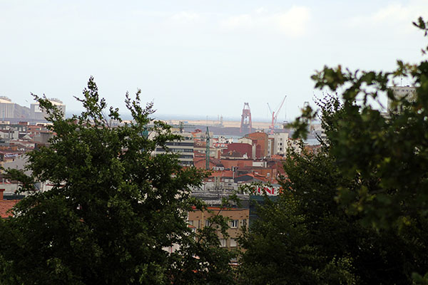Vista de Gijón desde el parque de Los Pericones
