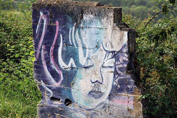 Arte urbano en el parque de Los Pericones en Gijón