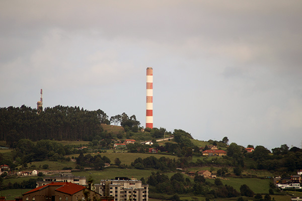 Vista desde el parque de Los Pericones en Gijón