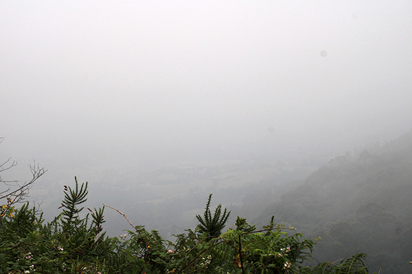 Vista desde lo alto del monte Naranco en Oviedo
