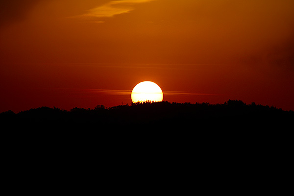 Puesta de sol en Gijón