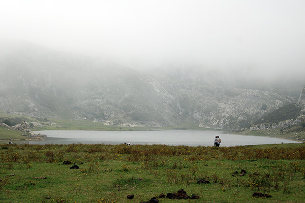 Lago La Ercina en Covadonga en Asturias