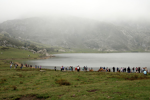 Lago La Ercina en Covadonga en Asturias