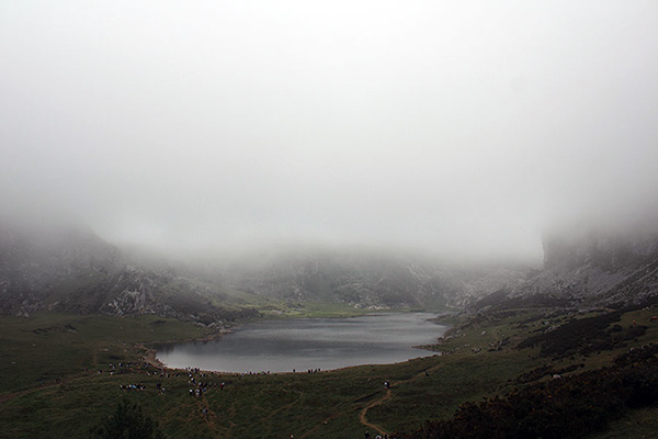 Lago La Ercina en Covadonda en Asturias