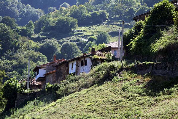 Aldea asturiana en la montaña central