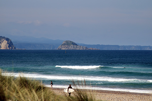 Playa de la zona central de Asturias