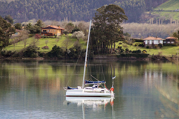 Ría de Villaviciosa en Asturias