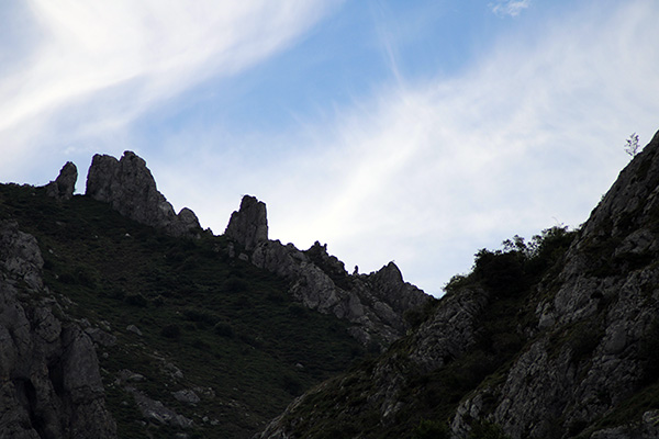 Vista de la cordillera Cantábrica en Asturias