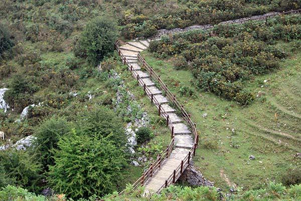 Ruta en los lagos de Covadonga en Asturias