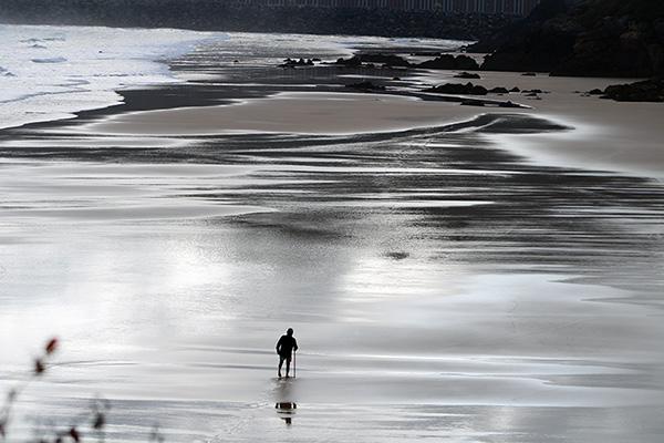 Playa de Peñamaría en Carreño en Asturias