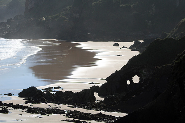 Playa del Tranqueru en Perlora en Asturias