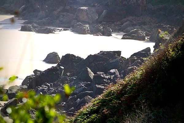 Playa en la costa asturiana