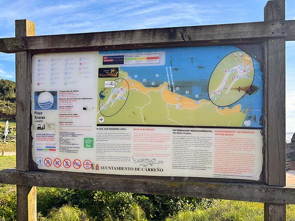 Playa de Xivares en Carreño en Asturias